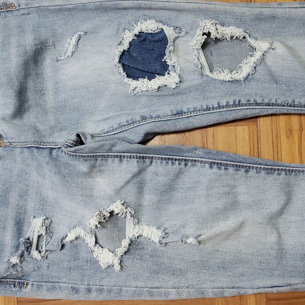 INDIGO REIN destroyed high rise jeans - Picture 9 of 17